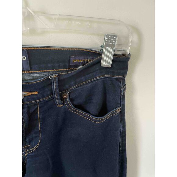 Lucky Sweet' N Straight Mid Rise Straight Denim Jeans Dark Blue Wash 27/4 Ankle - Picture 10 of 11